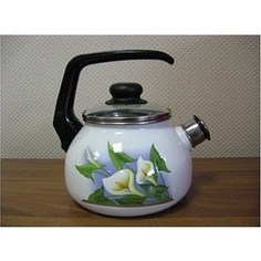 Чайник эмалированный  2.0 л СтальЭмаль Каллы (4с210я)