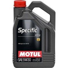 Моторное масло MOTUL Specific 229.52 5W-30 5 л