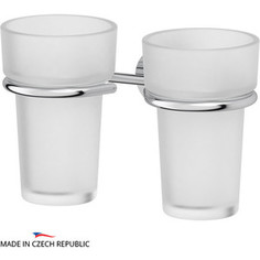 Держатель с 2-мя стаканами FBS Vizovice хром (VIZ 007)