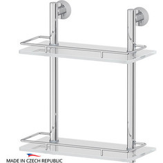Полка 2-х ярусная 30 см FBS Vizovice хром (VIZ 062)