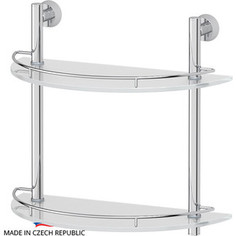 Полка 2-х ярусная 40 см FBS Vizovice хром (VIZ 081)
