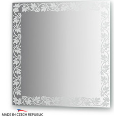 Зеркало FBS Artistica 70х70 см, с орнаментом - лоза, вертикальное или горизонтальное (CZ 0762)