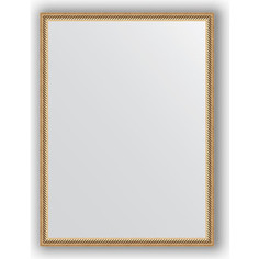 Зеркало в багетной раме Evoform Definite 58x78 см, витое золото 28 мм (BY 0640)