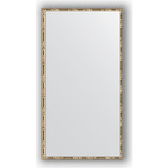 Зеркало в багетной раме Evoform Definite 57x107 см, серебряный бамбук 24 мм (BY 0728)