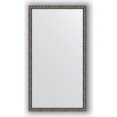 Зеркало в багетной раме Evoform Definite 60x110 см, черненое серебро 38 мм (BY 1078)