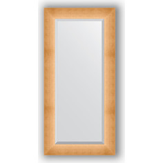 Зеркало с фацетом в багетной раме Evoform Exclusive 56x116 см, травленое золото 87 мм (BY 1151)