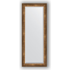 Зеркало с фацетом в багетной раме Evoform Exclusive 52x132 см, состаренная бронза 66 мм (BY 1158)
