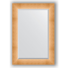 Зеркало с фацетом в багетной раме Evoform Exclusive 66x96 см, травленое золото 87 мм (BY 1181)