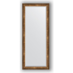Зеркало с фацетом в багетной раме Evoform Exclusive 62x152 см, состаренная бронза 66 мм (BY 1188)
