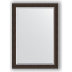 Зеркало с фацетом в багетной раме Evoform Exclusive 71x101 см, палисандр 62 мм (BY 1194)