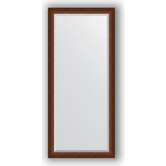Зеркало с фацетом в багетной раме Evoform Exclusive 72x162 см, орех 65 мм (BY 1207)