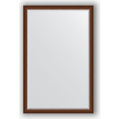 Зеркало с фацетом в багетной раме Evoform Exclusive 112x172 см, орех 65 мм (BY 1217)