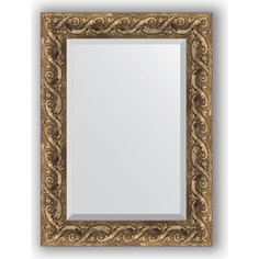 Зеркало с фацетом в багетной раме Evoform Exclusive 56x76 см, фреска 84 мм (BY 1229)