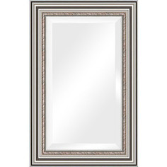 Зеркало с фацетом в багетной раме Evoform Exclusive 56x86 см, римское серебро 88 мм (BY 1237)
