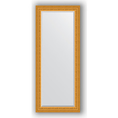 Зеркало с фацетом в багетной раме Evoform Exclusive 65x155 см, сусальное золото 80 мм (BY 1284)