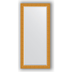 Зеркало с фацетом в багетной раме Evoform Exclusive 75x165 см, сусальное золото 80 мм (BY 1304)