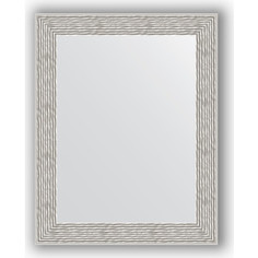 Зеркало в багетной раме Evoform Definite 38x48 см, волна алюминий 46 мм (BY 3006)