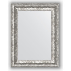 Зеркало в багетной раме Evoform Definite 60x80 см, волна хром 90 мм (BY 3057)