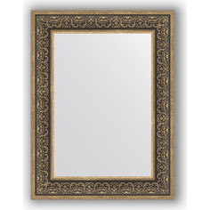 Зеркало в багетной раме Evoform Definite 63x83 см, вензель серебряный 101 мм (BY 3064)