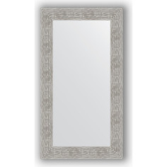 Зеркало в багетной раме Evoform Definite 60x110 см, волна хром 90 мм (BY 3089)
