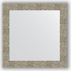 Зеркало в багетной раме Evoform Definite 66x66 см, соты титан 70 мм (BY 3148)