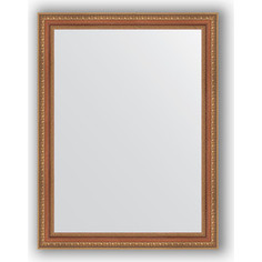Зеркало в багетной раме Evoform Definite 65x85 см, бронзовые бусы на дереве 60 мм (BY 3171)