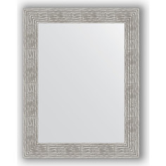 Зеркало в багетной раме Evoform Definite 70x90 см, волна хром 90 мм (BY 3185)