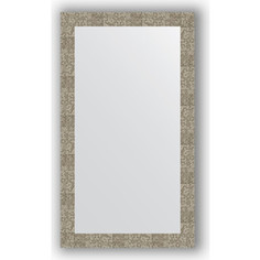 Зеркало в багетной раме Evoform Definite 66x116 см, соты титан 70 мм (BY 3212)
