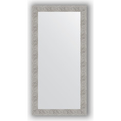Зеркало в багетной раме Evoform Definite 80x160 см, волна хром 90 мм (BY 3345)