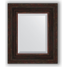 Зеркало с фацетом в багетной раме Evoform Exclusive 49x59 см, темный прованс 99 мм (BY 3369)