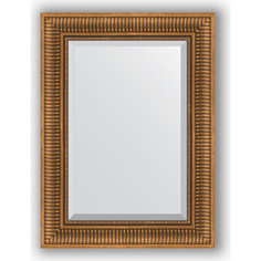 Зеркало с фацетом в багетной раме Evoform Exclusive 57x77 см, бронзовый акведук 93 мм (BY 3388)
