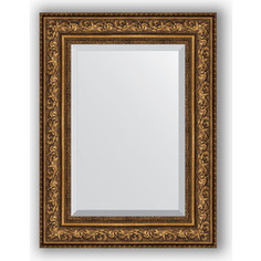 Зеркало с фацетом в багетной раме Evoform Exclusive 60x80 см, виньетка состаренная бронза 109 мм (BY 3401)