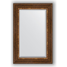 Зеркало с фацетом в багетной раме Evoform Exclusive 56x86 см, римская бронза 88 мм (BY 3413)
