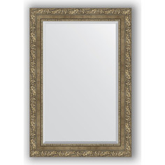 Зеркало с фацетом в багетной раме Evoform Exclusive 65x95 см, виньетка античная латунь 85 мм (BY 3437)