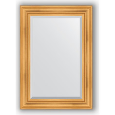 Зеркало с фацетом в багетной раме Evoform Exclusive 69x99 см, травленое золото 99 мм (BY 3444)