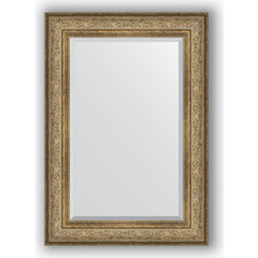 Зеркало с фацетом в багетной раме Evoform Exclusive 70x100 см, виньетка античная бронза 109 мм (BY 3451)