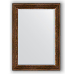 Зеркало с фацетом в багетной раме Evoform Exclusive 76x106 см, римская бронза 88 мм (BY 3465)