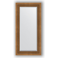 Зеркало с фацетом в багетной раме Evoform Exclusive 57x117 см, бронзовый акведук 93 мм (BY 3492)