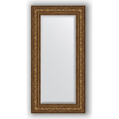 Зеркало с фацетом в багетной раме Evoform Exclusive 60x120 см, виньетка состаренная бронза 109 мм (BY 3505)