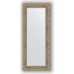 Зеркало с фацетом в багетной раме Evoform Exclusive 55x135 см, виньетка античное серебро 85 мм (BY 3513)