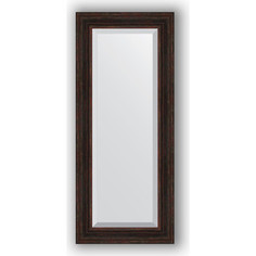 Зеркало с фацетом в багетной раме Evoform Exclusive 59x139 см, темный прованс 99 мм (BY 3525)