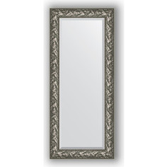 Зеркало с фацетом в багетной раме Evoform Exclusive 64x149 см, византия серебро 99 мм (BY 3546)