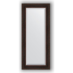Зеркало с фацетом в багетной раме Evoform Exclusive 64x149 см, темный прованс 99 мм (BY 3551)
