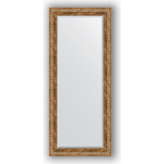 Зеркало с фацетом в багетной раме Evoform Exclusive 65x155 см, виньетка античная бронза 85 мм (BY 3566)