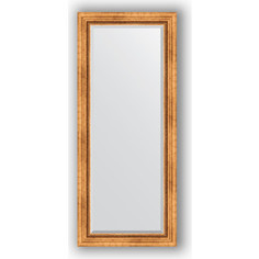 Зеркало с фацетом в багетной раме Evoform Exclusive 66x156 см, римское золото 88 мм (BY 3568)