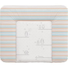 Матраc пеленальный Ceba Baby 70*85 см мягкий на комод Owls grey W-134-044-260