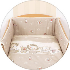 Постельное белье Ceba Baby 3 пр. Ducklings brown Lux принт W-800-050-231-1