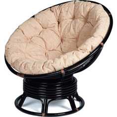 Кресло-качалка TetChair Papasan w 23/01 B с подушкой, Античный коричневый