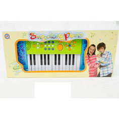 Музыкальный инструмент Potex на батар Синтезатор Sing-Along Piano 25 клав арт 539A-blue