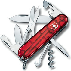 Нож перочинный Victorinox Climber 1.3703.T (91мм 18 функций, полупрозрачный, красный)